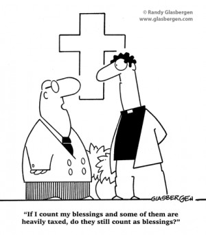 ... , church cartoons, count your blessings, blessings, taxes, accounting
