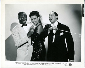 Bill Robinson, Lena Horne, Cab Calloway, in a press shot for the ...