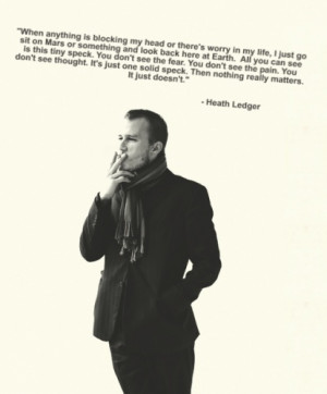 heath ledger quote