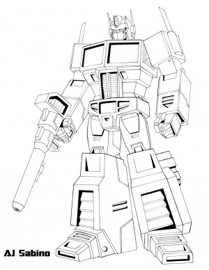 5x11 G1 Optimus Prime lines for colorists. All I ask is to credit me ...