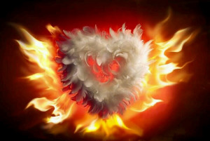 ángel Heart on fire