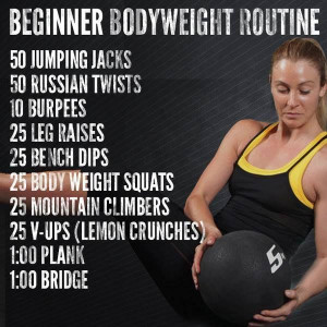 ... Beginners Bodyweight, Workout Routines, Beginners Workout, Exercise