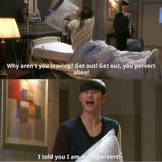 Korean drama quotes FB Pervert Alien. Love her. More