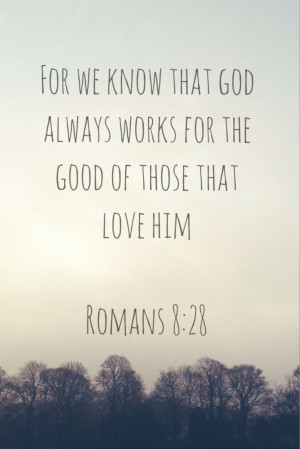 Romans 8:28 - God permits evil agents to work but glorifies Himself in ...