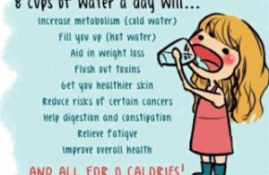 drinking 8 glasses of water a day can increase metabolism cold water ...