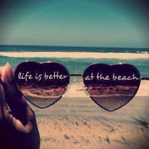 sunglasses and a cute quote - life is better at the beachShades ...
