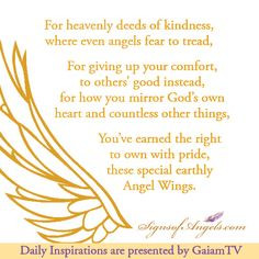 For Heavenly Deeds Of Kindness, Where Even Angels Fear To Tread…