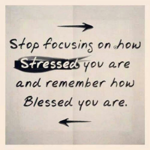 Focus on your blessings