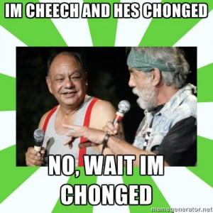 Cheech And Chong Smoking Weed