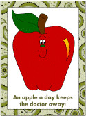 An apple a day keeps the doctor away!