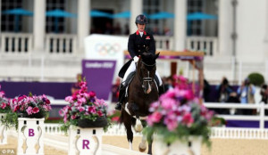 Winner: Dujardin came first in the individual dressage and her fellow ...