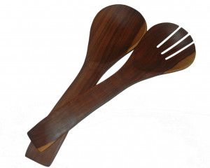 WOODEN SPOON AND FORK