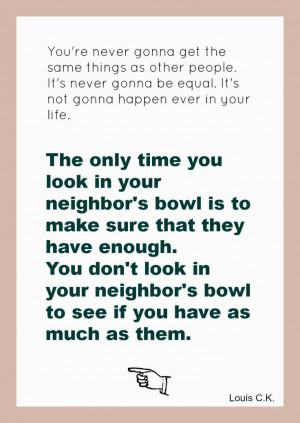 Louis C.K. printables quotes wise bowl rules table dinner