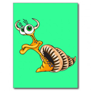 Sea Creature With Horns Post Card