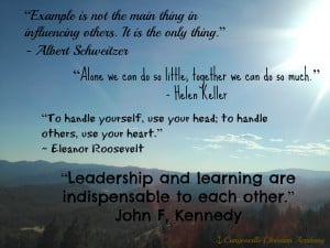 Inspirational, leadership quotes, student leaders, canyonville ...