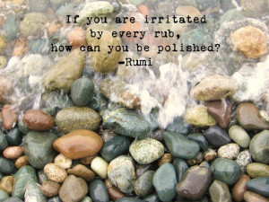 SALE - Photo of Smooth Ocean Stones with Rumi Quote. $12.00, via Etsy ...