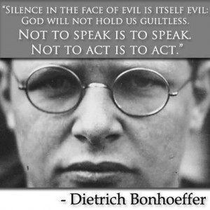 wisdom from Bonhoeffer: 