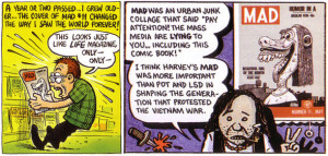 Panels by R. Crumb (left) and Art Spiegelman (right) inspired by the ...