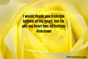 Thank You From The Bottom Of My Heart Quotes Thank you quotes