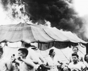 The Hartford Circus fire July 6, 1944 Killed: An estimated 168 people ...