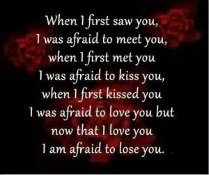 When I first saw you....