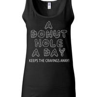 Work Out Clothes - A Donut Hole A Day Keeps The Cravings Away - Funny ...