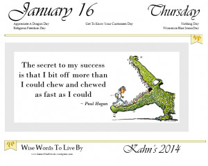 Today’s Quote ~ I bit off more than I could chew…