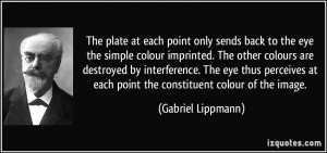 The plate at each point only sends back to the eye the simple colour ...