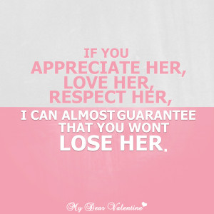 Download Appreciate You Quotes If you appreciate her love