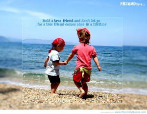 The Two Kids Play Together In The Sea Sands The Friendship Quotes