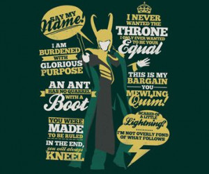 Loki Quotes T-Shirt