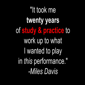 Miles Davis Music Quote from PianoDrumsGuitar Music Lessons