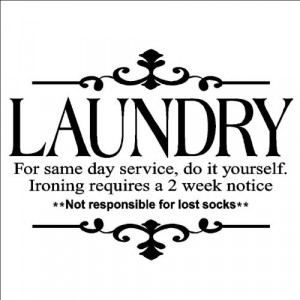 Laundry Service Vinyl Lettering Wall Sayings Home Sticker Quote Decal ...