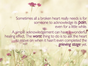 Sometimes All A Broken Heart Really Needs Is For Someone To ...