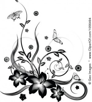 Tattoo Ideas, Flower Vines Tattoo, Black Hibiscus Tattoo, Floral ...