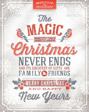 Vector Christmas Greeting Card - Christmas Seasons/Holidays