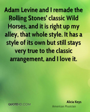 Adam Levine and I remade the Rolling Stones' classic Wild Horses, and ...