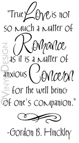 True Love is Not so Much a Matter of Romance as it is a - VRD-F0