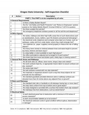 50887 Production Safety Inspection Checklist Part Ii