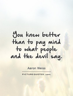 Devil Quotes and Sayings