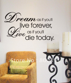 Fashion 60*80cm Vinyl Quote wall stickers , waiting room decorative ...