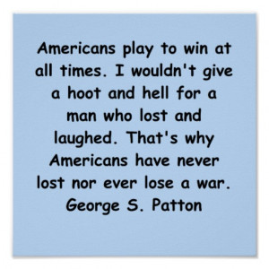 george s patton quote poster