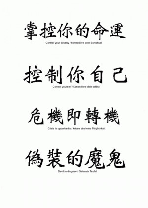 tatuaże - Chińskie znaki strona 4