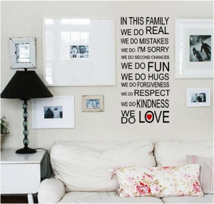 Family sayings and wall quotes are a beautiful way to decorate your ...