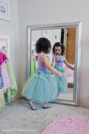 Of course, every princess needs a place to hang her dresses.