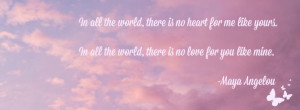 Maya Angelou love quote (Facebook cover photo size): Facebook Covers ...