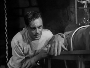 Colin Clive and Boris Karloff in James Whale's Frankenstein (1931)