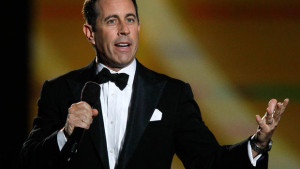 Jerry Seinfeld performs during a star-studded double-taping of ...