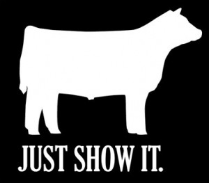 Show Steer Decal Show boxes, blowers,