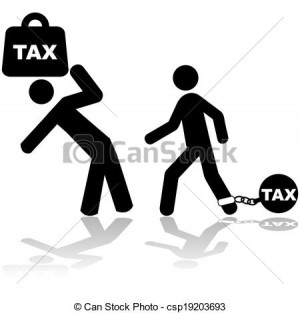 Tax burden - csp19203693